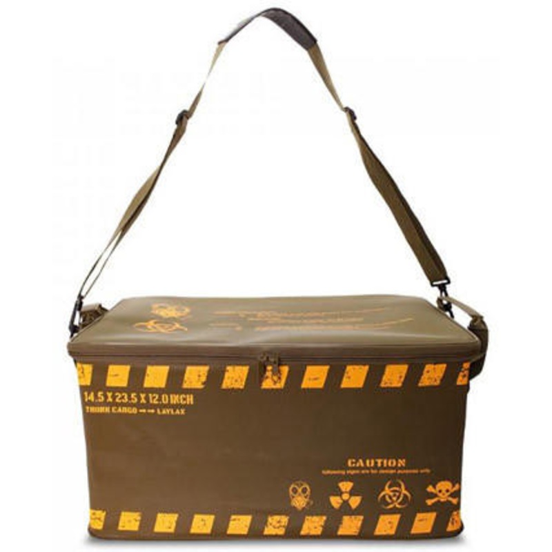 Laylax Satellite Trunk Cargo Storage Case with Lid, OD Green/Yellow