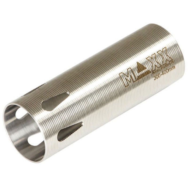Maxx Model Type C CNC Hardened 300-400mm Stainless Steel Airsoft AEG Cylinder