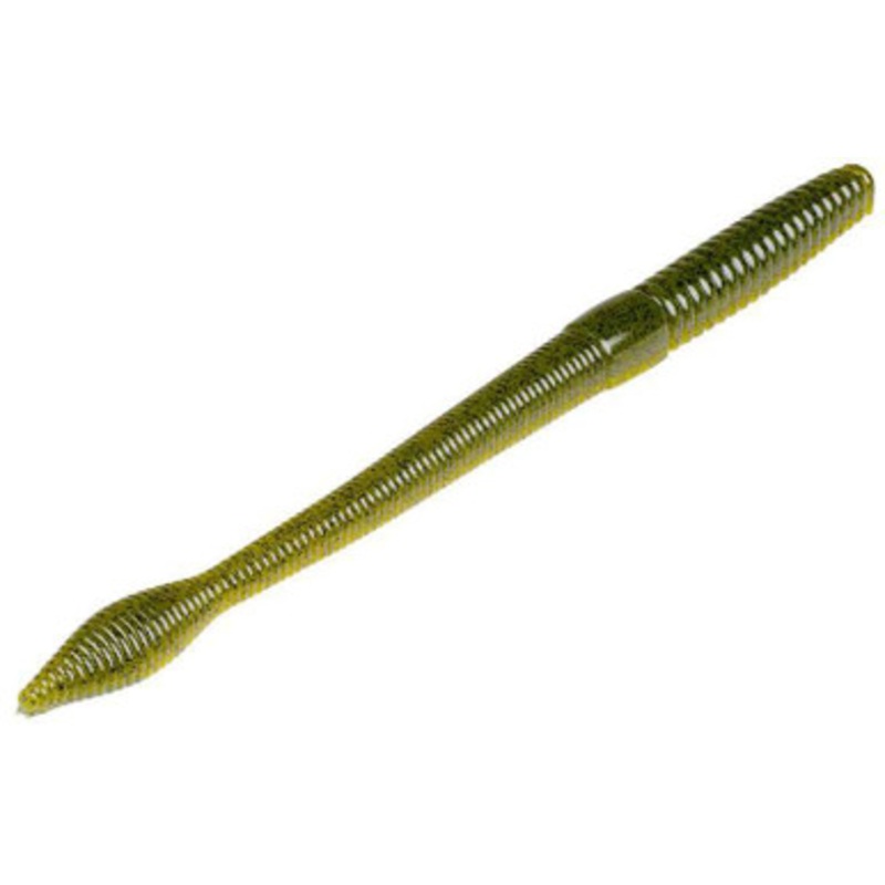 Strike King Bull Worm – 8in Green Pumpkin