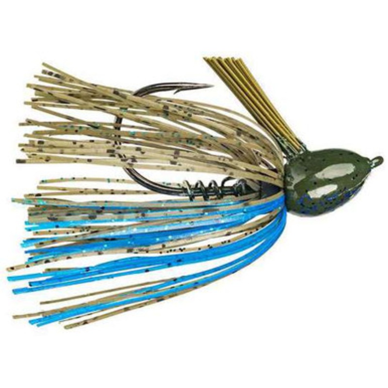 Strike King Hack Attack Fluorocarbon Flipping Jig – Okeechobee Craw – 3/8oz