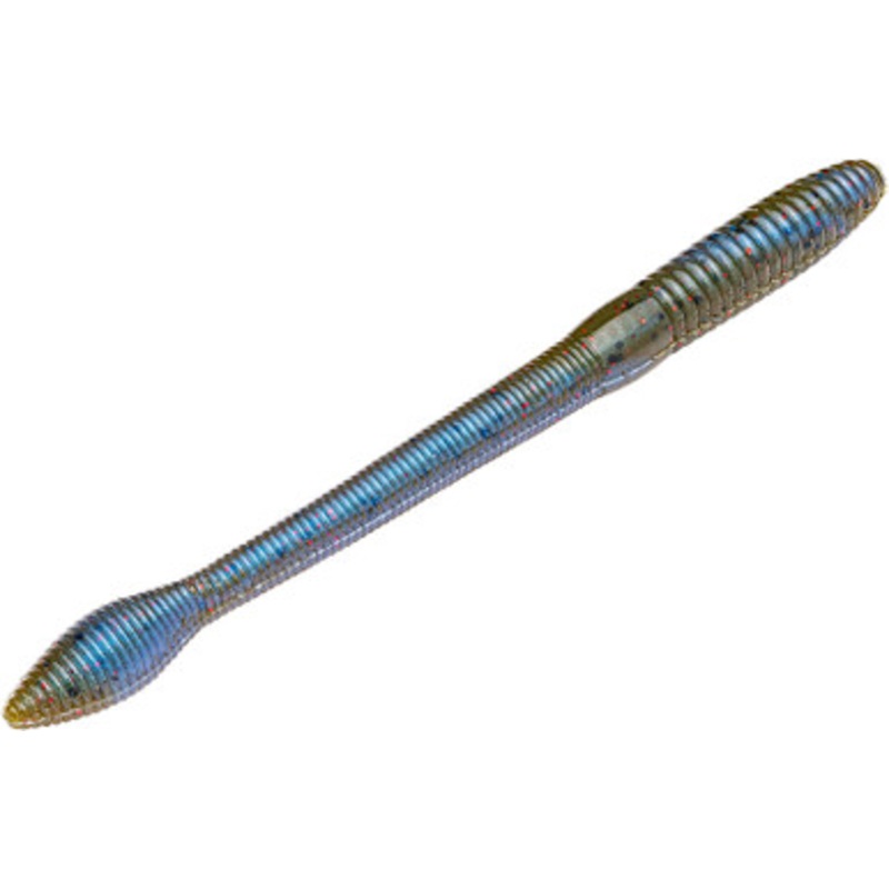 Strike King KVD Fat Baby Finesse Worm – Blue Craw Red Flake
