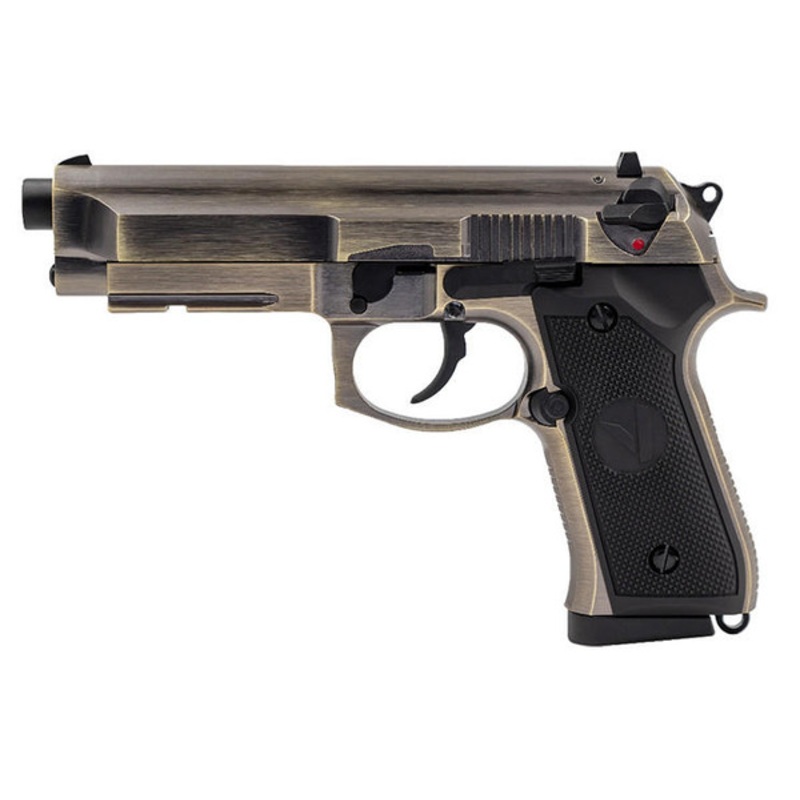 Vorsk VM9 Osiris Gas Blowback Airsoft Pistol, Brushed Aluminum