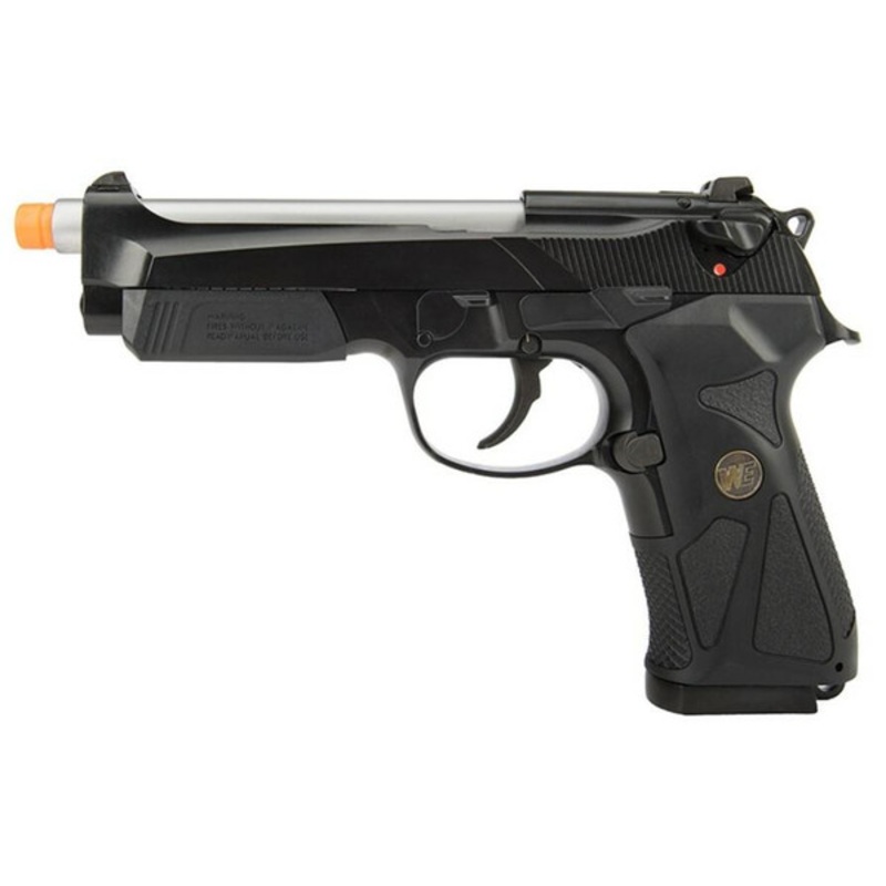 WE Tech 904 M9 Gas Blowback Airsoft Pistol, Black