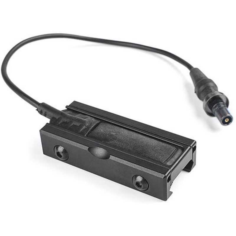 ACW Picatinny Rail Mount for Flashlight Pressure Switches, Black