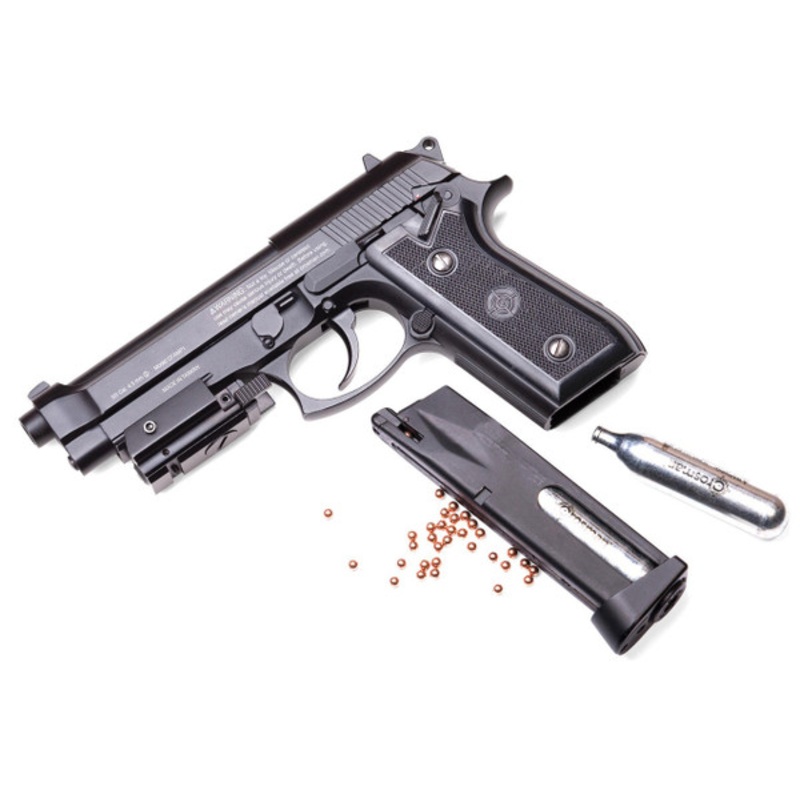 Crosman P1 Full Auto Blowback CO2 Powered 0.177 Cal Airgun, Black