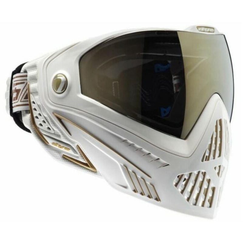 Dye i5 Pro Airsoft Full Face Mask, White/Gold