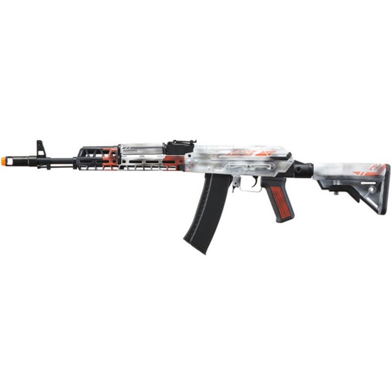 Lancer Tactical AK74 Full Metal Airsoft Rifle w/ 10.5 inch M-LOK Handguard, Asiimov