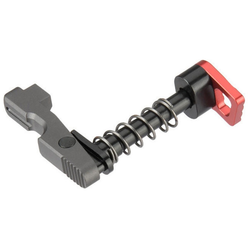Lancer Tactical Extended Lightweight Mag Release for M4/M16 Airsoft Rifle, Red