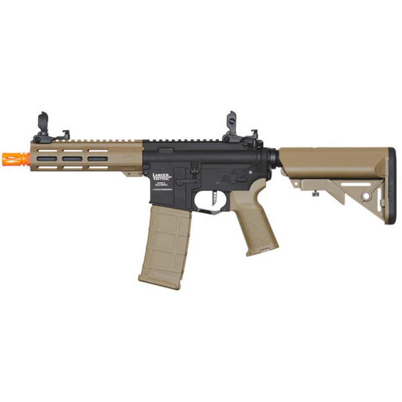 Lancer Tactical Mayhem 7 M-LOK Proline Series M4 Airsoft Rifle, Two-Tone