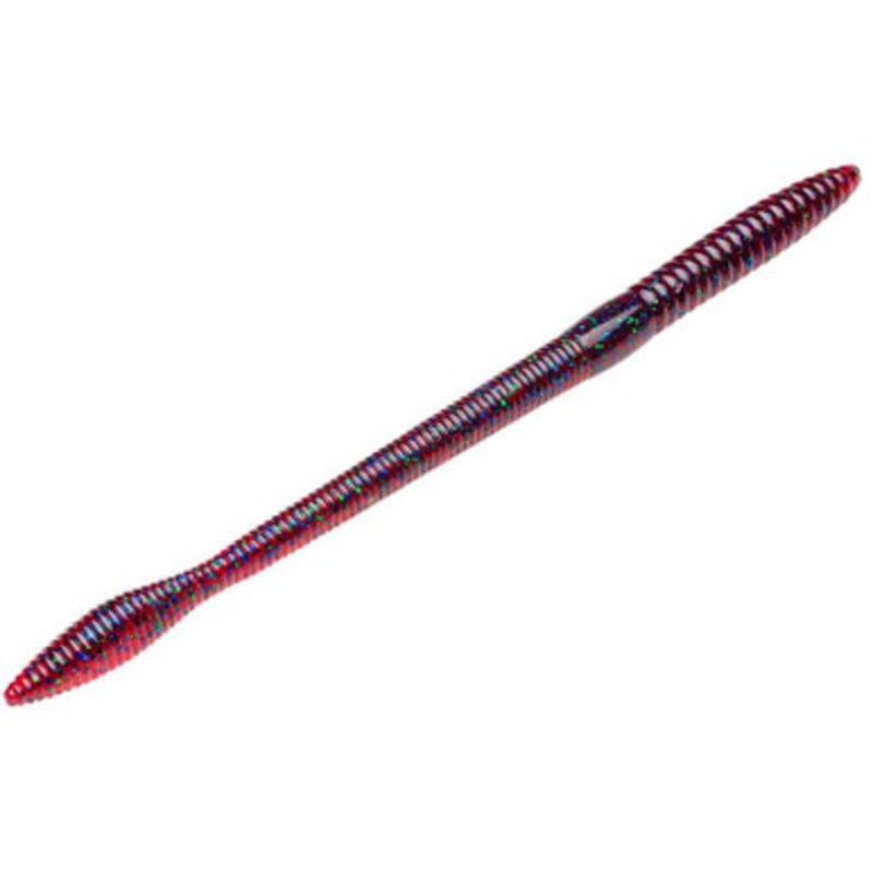 Strike King Bull Worm – 10in Plum Apple