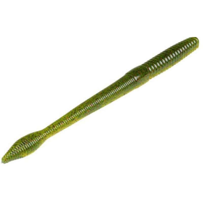 Strike King Bull Worm – 8in Watermelon Red Flake