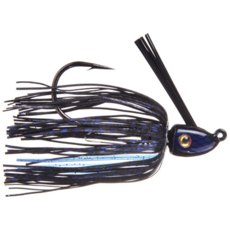Strike King Hack Attack Heavy Cover Swim Jig – Black Blue – 1/2oz