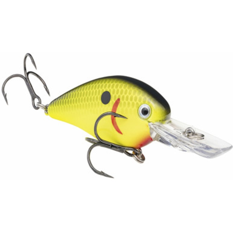 Strike King KVD 1.5 Deep Diver Squarebill Crankbait – Black Back Chartreuse
