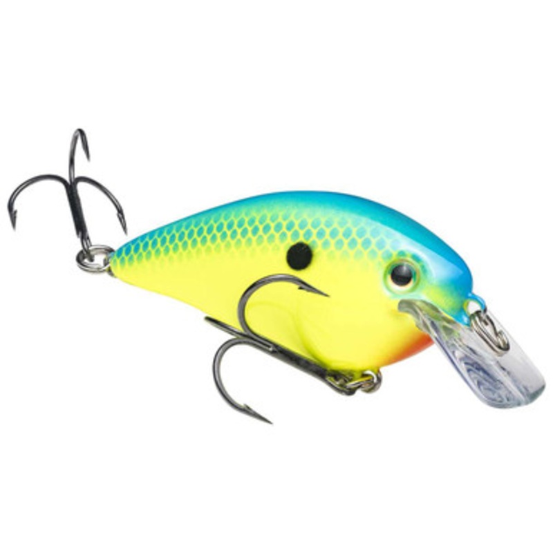 Strike King KVD 1.5 Squarebill Crankbait – Powder Blue Back Chartreuse