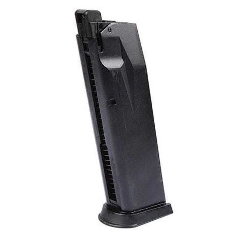 WE Tech 24rd F228 Series Gas Blowback GBB Airsoft Pistol Magazine, Black