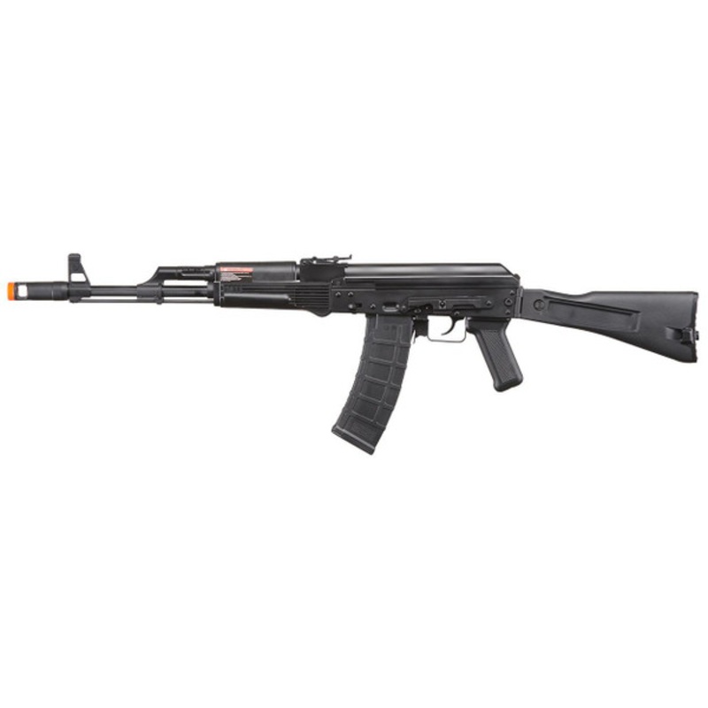 WellFire CO2 Powered AK74 Gas Blowback Airsoft Rifle w/ Folding Stock, Black