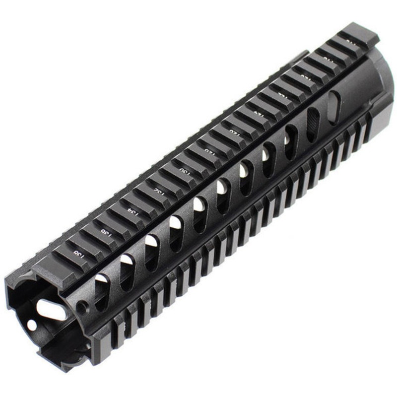 Aim Sports AR 10 Free Float Mid Length Quad Rail/V3, Black