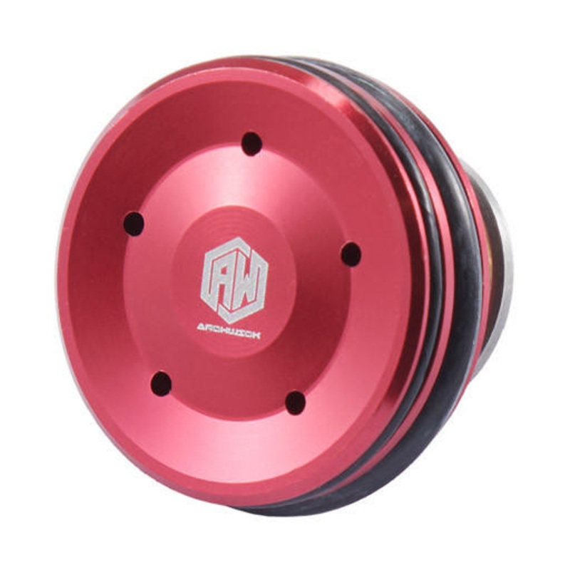 Archwick Aluminum Type 1 Double O-Ring Piston Head, Red