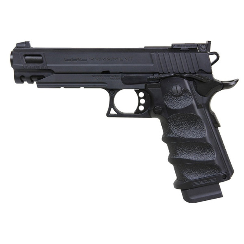 G&G GPM1911 CP MS MK II Gas Blowback Airsoft Pistol, Black