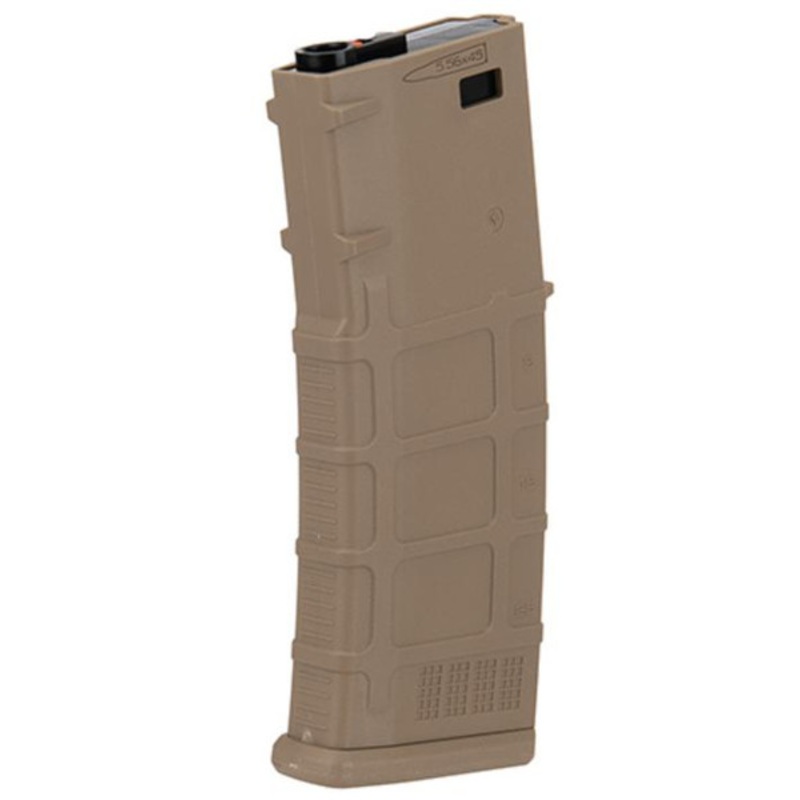 Lancer Tactical 120rd Polymer AEG Airsoft Rifle Magazine, Dark Earth