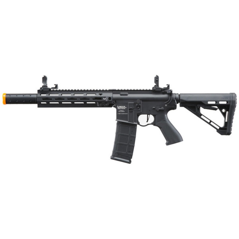 Lancer Tactical Blazer 10 M-LOK Proline Series M4 Airsoft Rifle with Delta Stock & Mock Suppressor, Black
