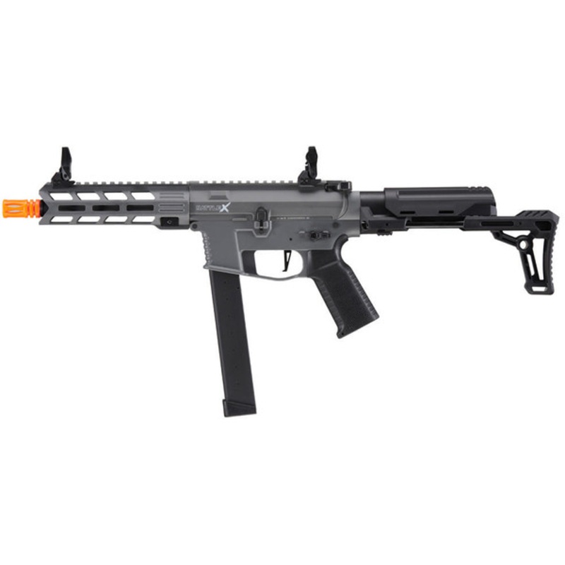 Lancer Tactical Gen 2 9mm Style Battle X CQB Carbine Airsoft AEG, Grey