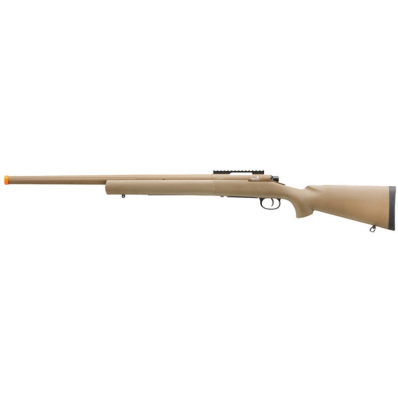 Lancer Tactical M24 High FPS Bolt Action Airsoft Sniper Rifle, Tan