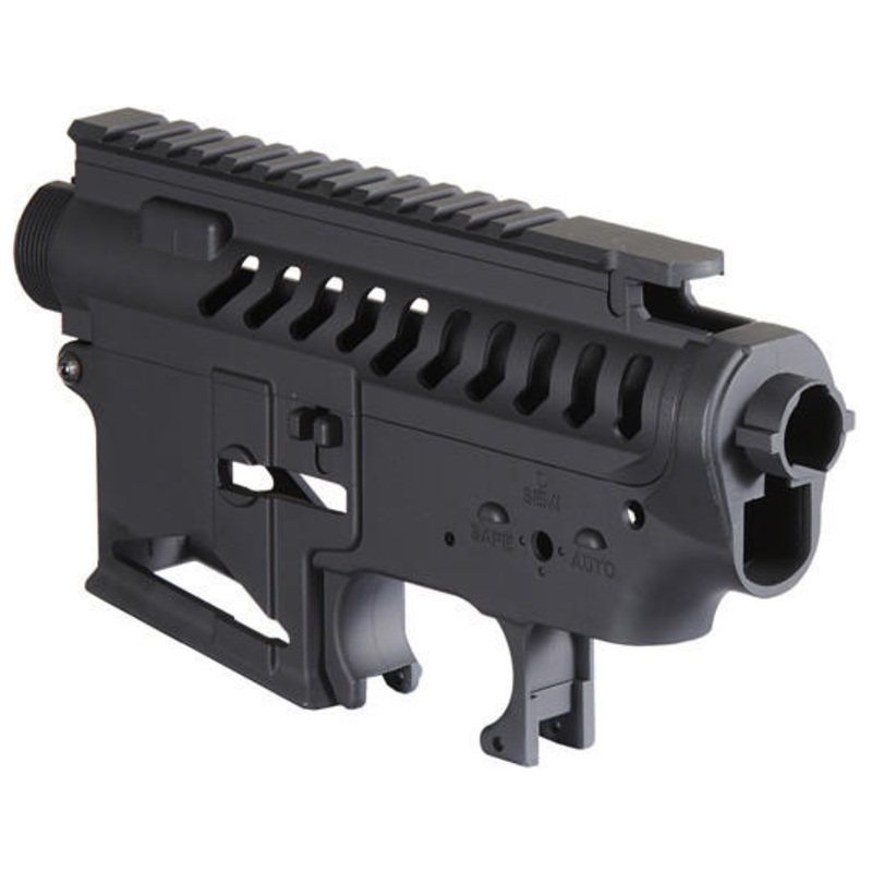 Lancer Tactical M4 AEG Full Metal Upper and Lower Receiver, Black