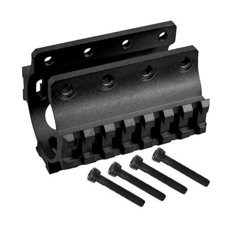 LCT Airsoft AS VAL / VSS 75mm Suppressor Rail, Black