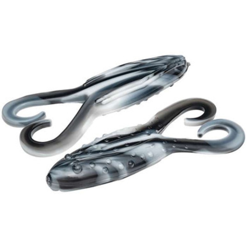 Strike King Gurgle Toad – 3-3/4in – Black White Swirl