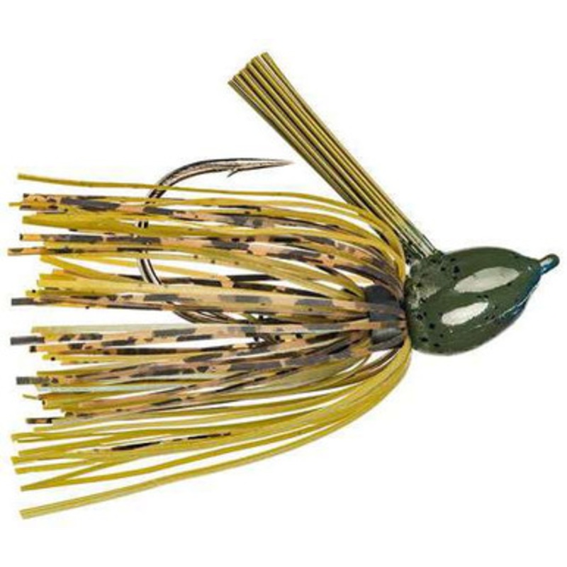 Strike King Hack Attack Fluorocarbon Flipping Jig – Blue Craw – 3/8oz