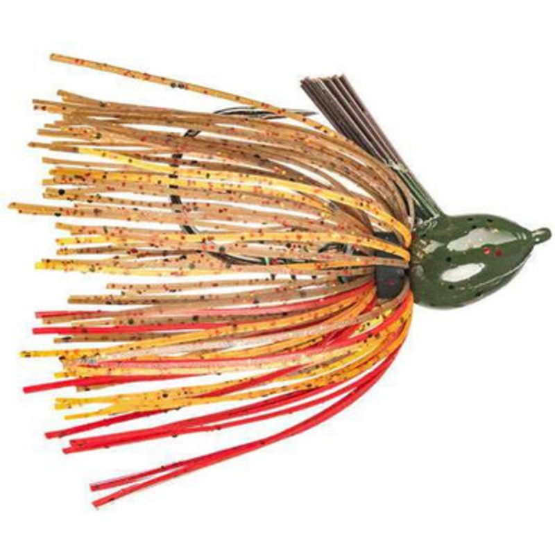 Strike King Hack Attack Fluorocarbon Flipping Jig – Falcon Lake Craw – 3/8oz