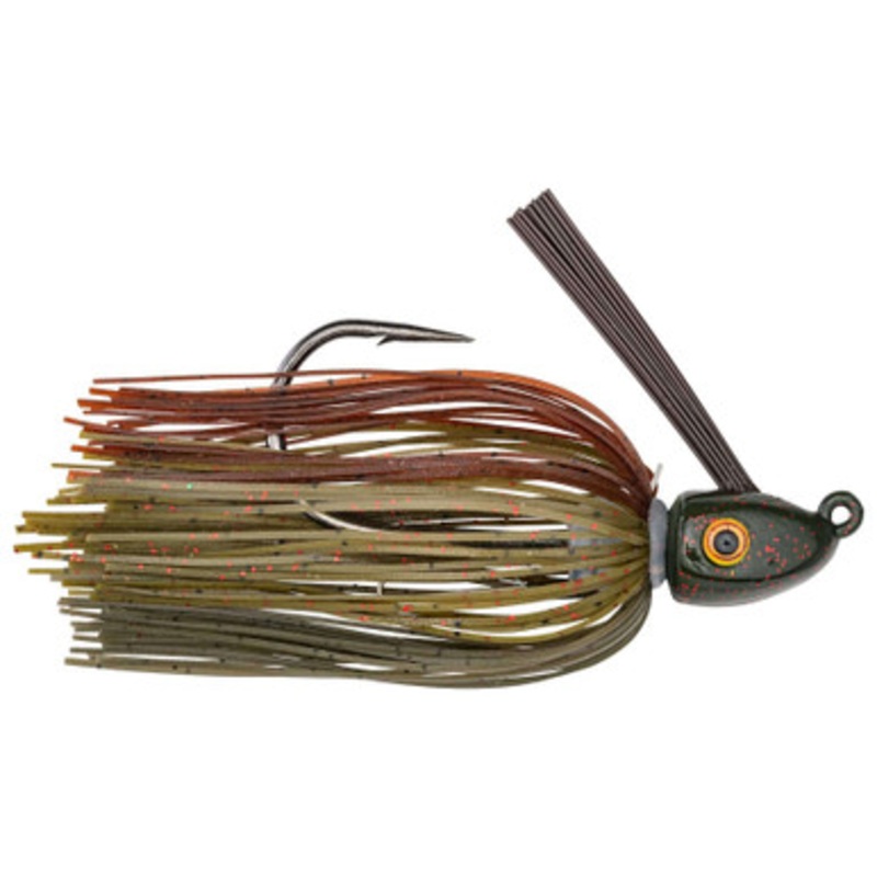 Strike King Hack Attack Heavy Cover Jig – Green Pumpkin Craw