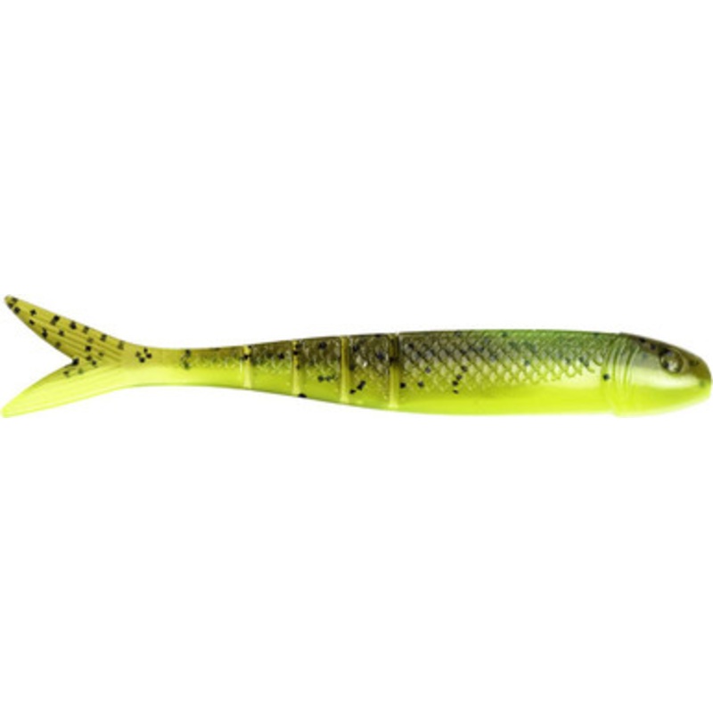 Strike King KVD Perfect Plastics Blade Minnow – Green Pumpkin Chartreuse Belly