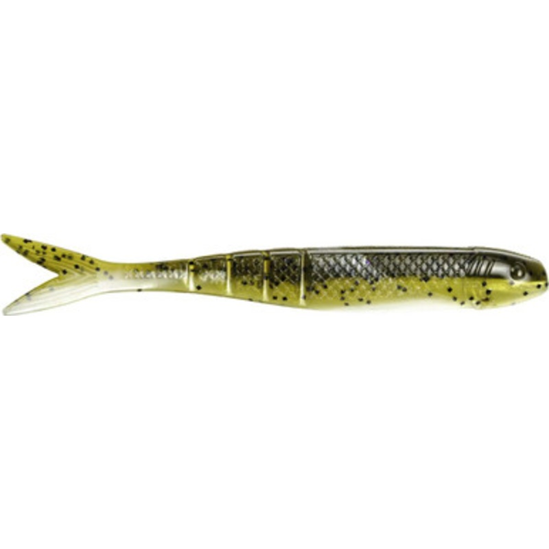 Strike King KVD Perfect Plastics Blade Minnow – Green Pumpkin Pearl Belly
