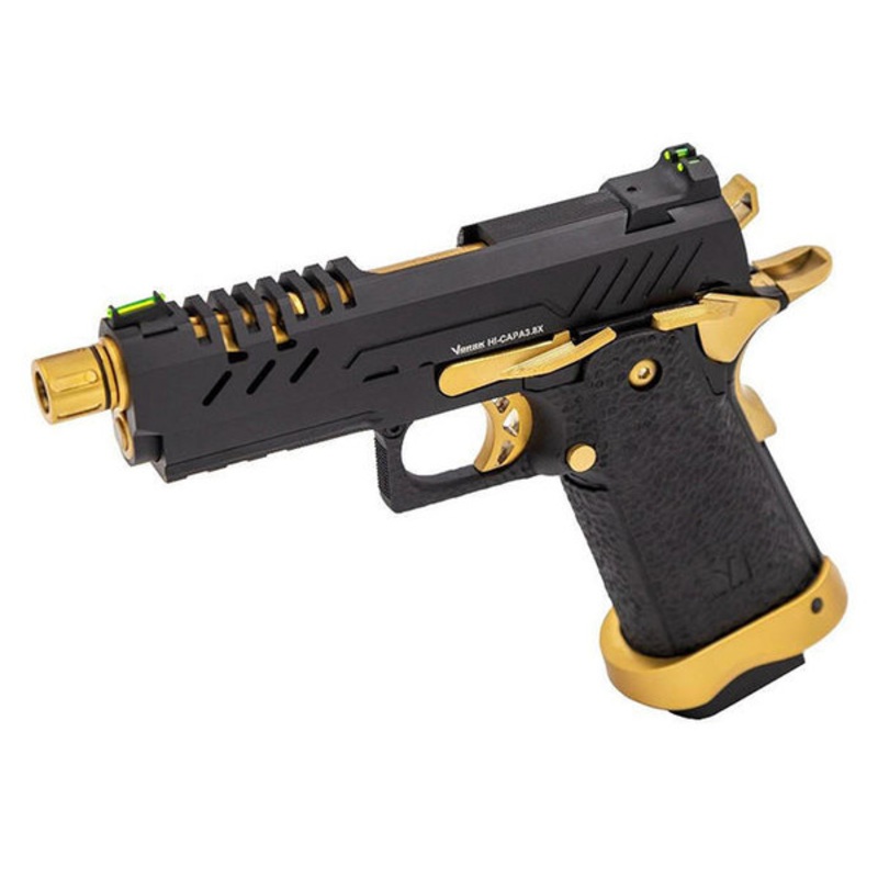 Vorsk 3.8 Hi Capa Pro GBB Airsoft Pistol, Gold Match