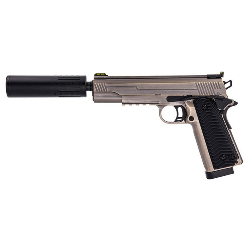 Vorsk VX-14 GBB Airsoft Pistol, Brushed Aluminum