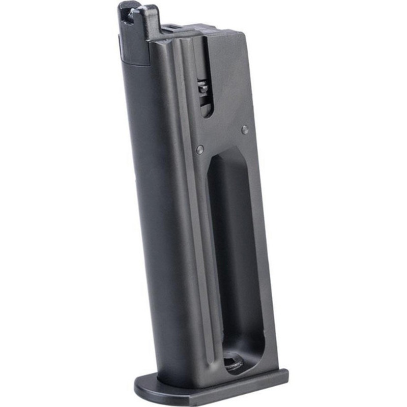 WE-Tech 21rd CO2 Spare Magazine for Desert Eagle Gas Blowback Airsoft Pistol by Cybergun, Black
