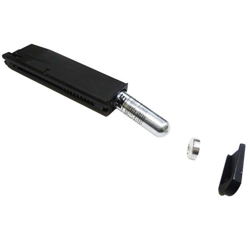 WE Tech 25rd CO2 Magazine for WE Tech M9 Series Airsoft Pistols, Black