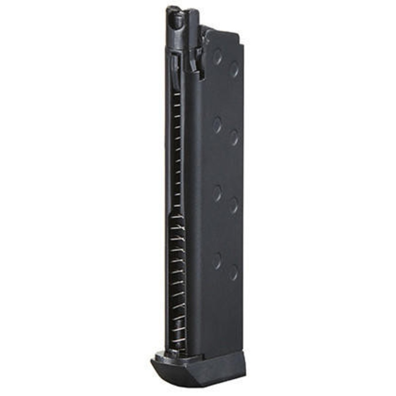 Well Fire 16 Round G199 1911 Green Gas Magazine, Black