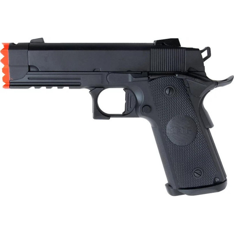 GE Full Metal Hi-Capa Tactical Master Striker Head Gas/Co2 Blowback Airsoft Pistol, Black