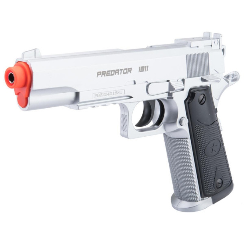 Matrix Predator 1911 Non-Blowback CO2 Airsoft Pistol, Frost