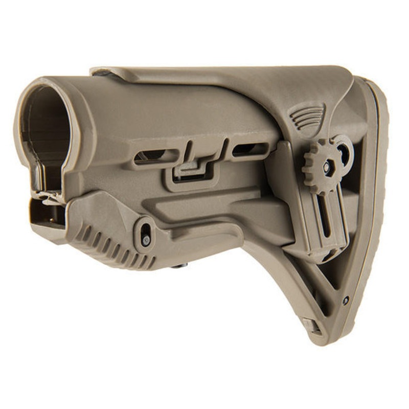 Ranger Armory M4 Tactical Stock with Adjustable Cheek Rest, Tan