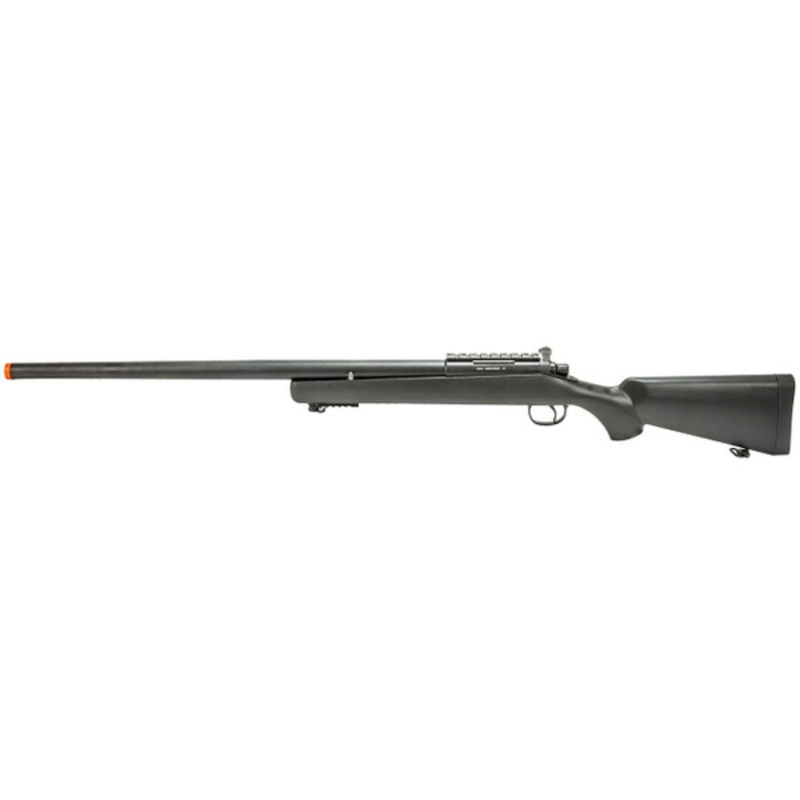 WellFire MBG23B Bolt Action Gas Powered Airsoft Sniper Rifle, Black