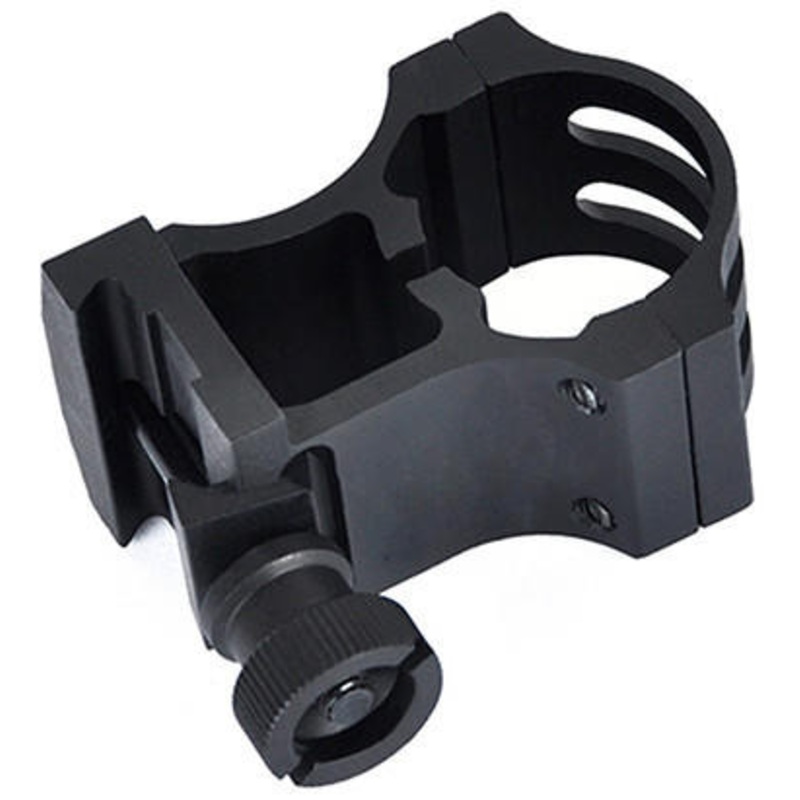 ACW Single 30mm Skeletonized Scope Mount, Black
