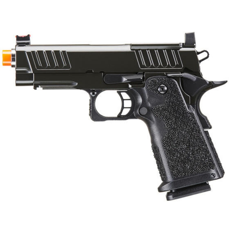 Army Armament R612M C2 Hi-Capa 4.3 Gas Blowback Airsoft Pistol w/ Red Dot Mount, Black