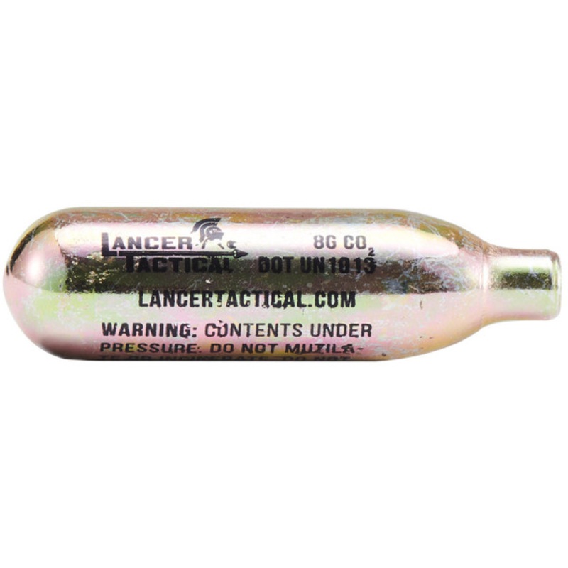 Lancer Tactical High Pressure 8 Gram CO2 Cartridges for Airsoft / Airguns, 5 pack