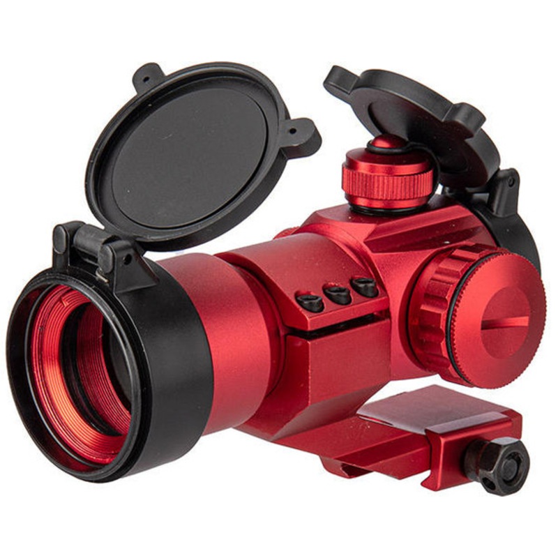 Lancer Tactical Red & Green Dot Cantilever Prism Scope, Red