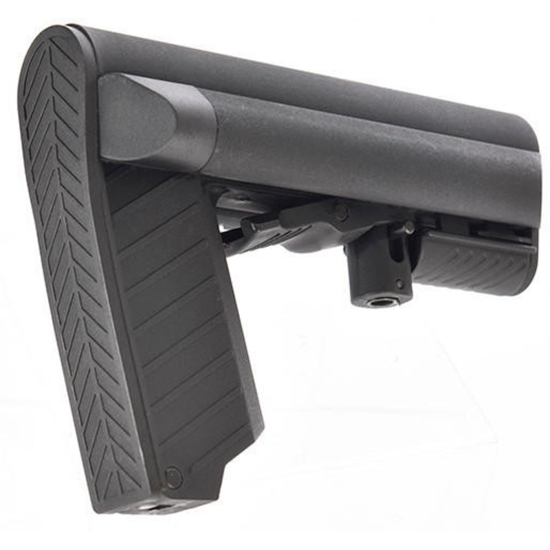 LCT Airsoft LTS Adjustable M4 Rifle Stock, Black