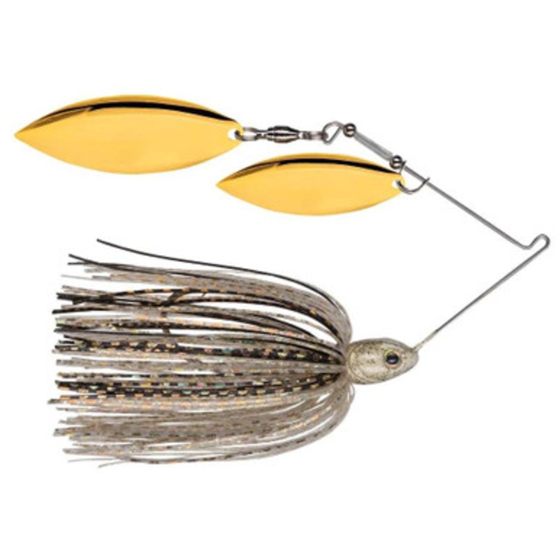 Strike King Tour Grade Compact DW Spinnerbait – 1/2oz – Gold Shiner